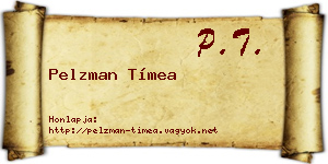 Pelzman Tímea névjegykártya